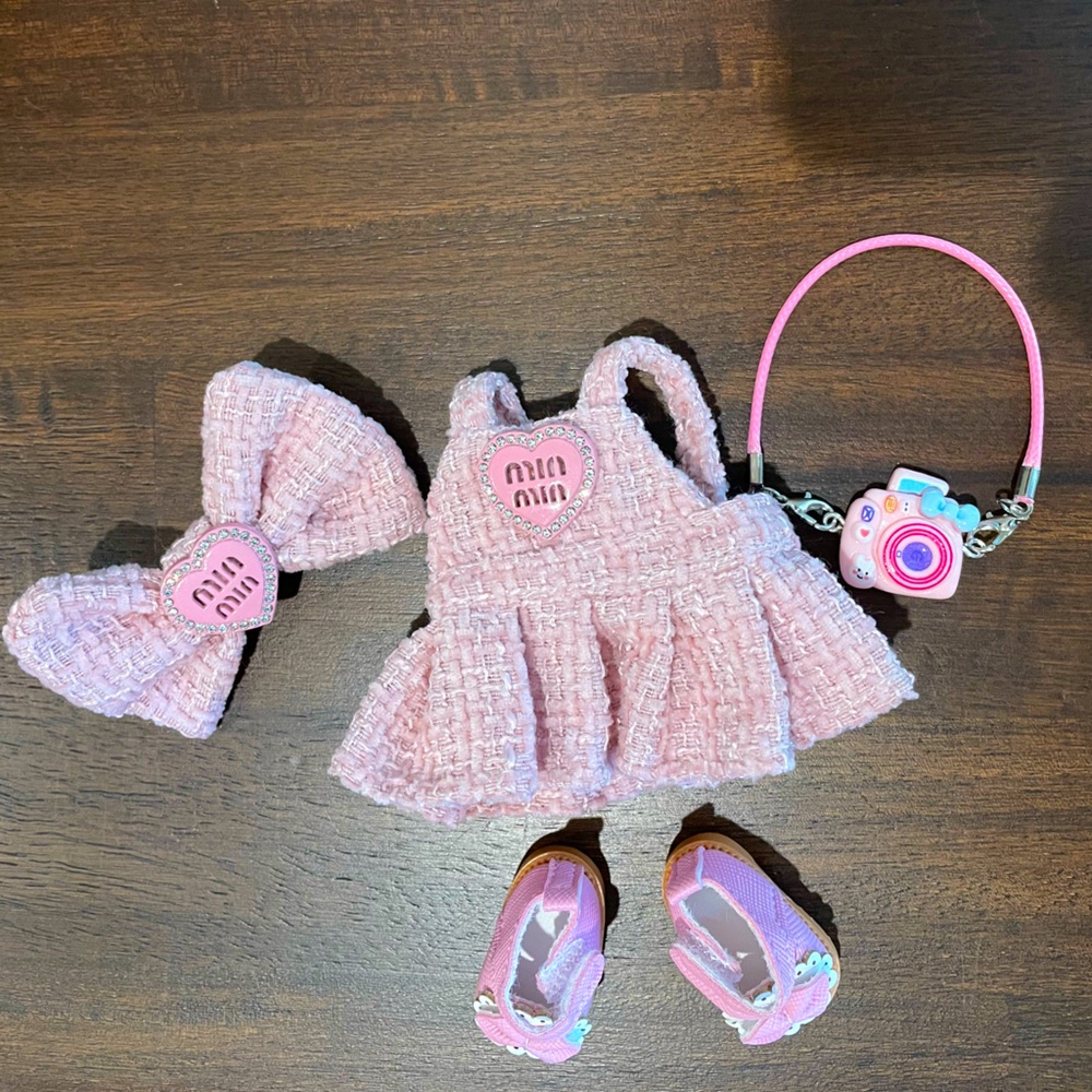 Fashion Doll Clothes & Accessories in Pink - Fits Labubu Macaron!!!